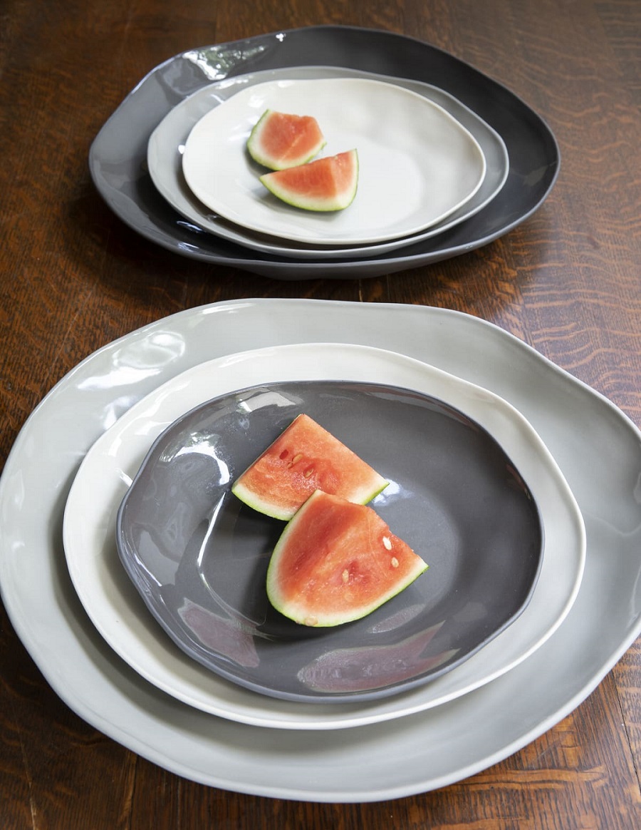 I128460 Tam Stoneware Side Plate Pearl