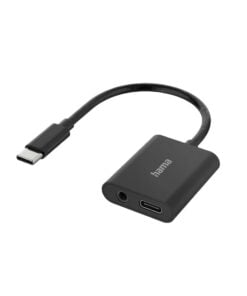 Hama Audio Adapter 2 in 1 USB-C Plug - 3.5 mm Jack / USB-C Socket