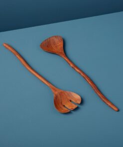 Teak Natural Shaped Serving Set