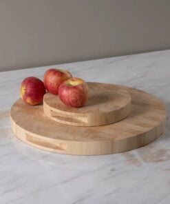 Rubberwood End Grain Round Board Small