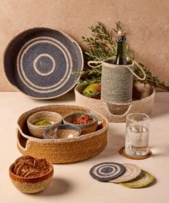 Hydra Woven Seagrass Tray Marigold