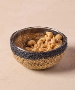 Hydra Woven Seagrass Bowl Navy