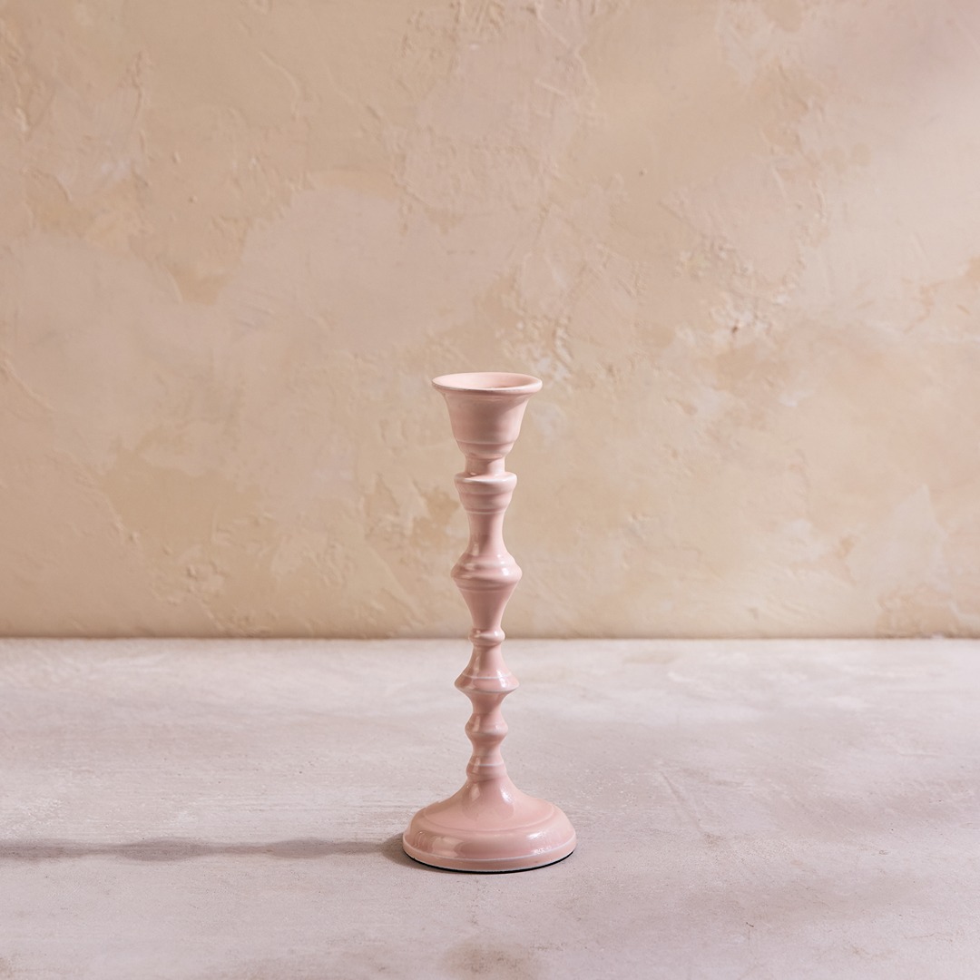 I137103 Nera Light Rose Candle Holder Small