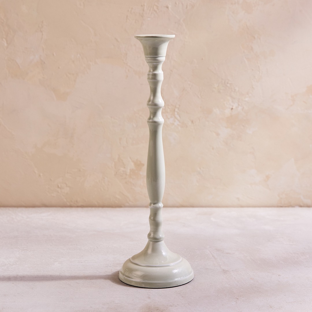 I137105 Nera Light Green Candle Holder Large