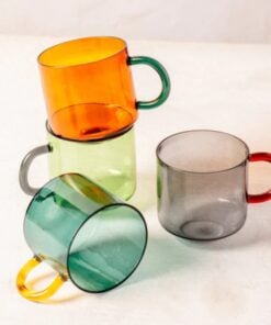 Niko Glass Mug Teal