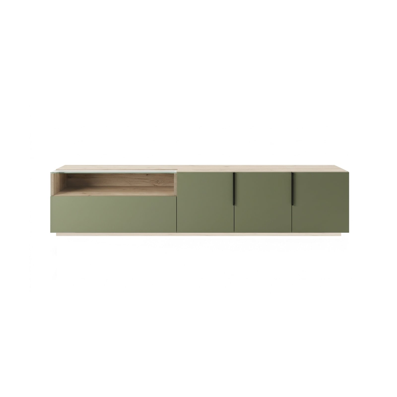 I140884 Tv Unit Wood Melanine Mint