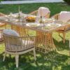 Rodos Dining Set with 8 chairs