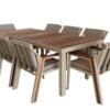 Sienna dining + 8 chairs