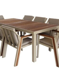 Sienna dining + 8 chairs