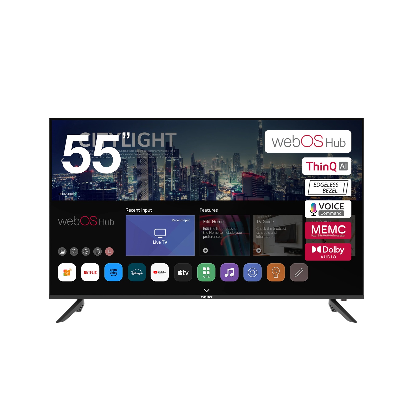 AWA-551Q AIWA QLED 55 Inch UHD webOS