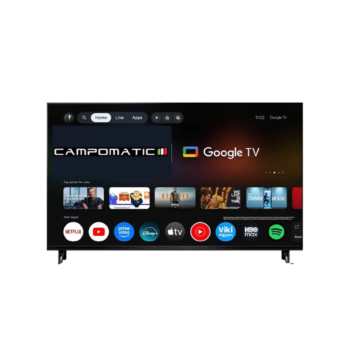 Campomatic-TV-LED100QG Campomatic Qled 100 Inch UHD