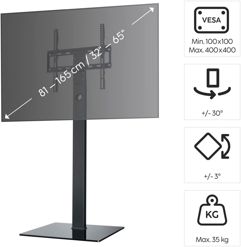 I141508-3 Hama Vertical Tv Stand – 32-65 Inch