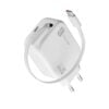 Cellularline Charger With Retractable Cable USB-C 30W