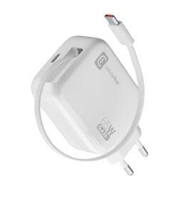 Cellularline Charger With Retractable Cable USB-C 65W