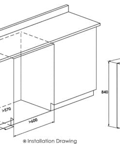 Alternative view of Vinocave Built-In Wine Cooler 46 Bottles