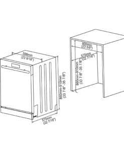 La Germania Semi Built-In Dishwasher 13 Settings La Germania Semi Built-In Dishwasher 13 Settings