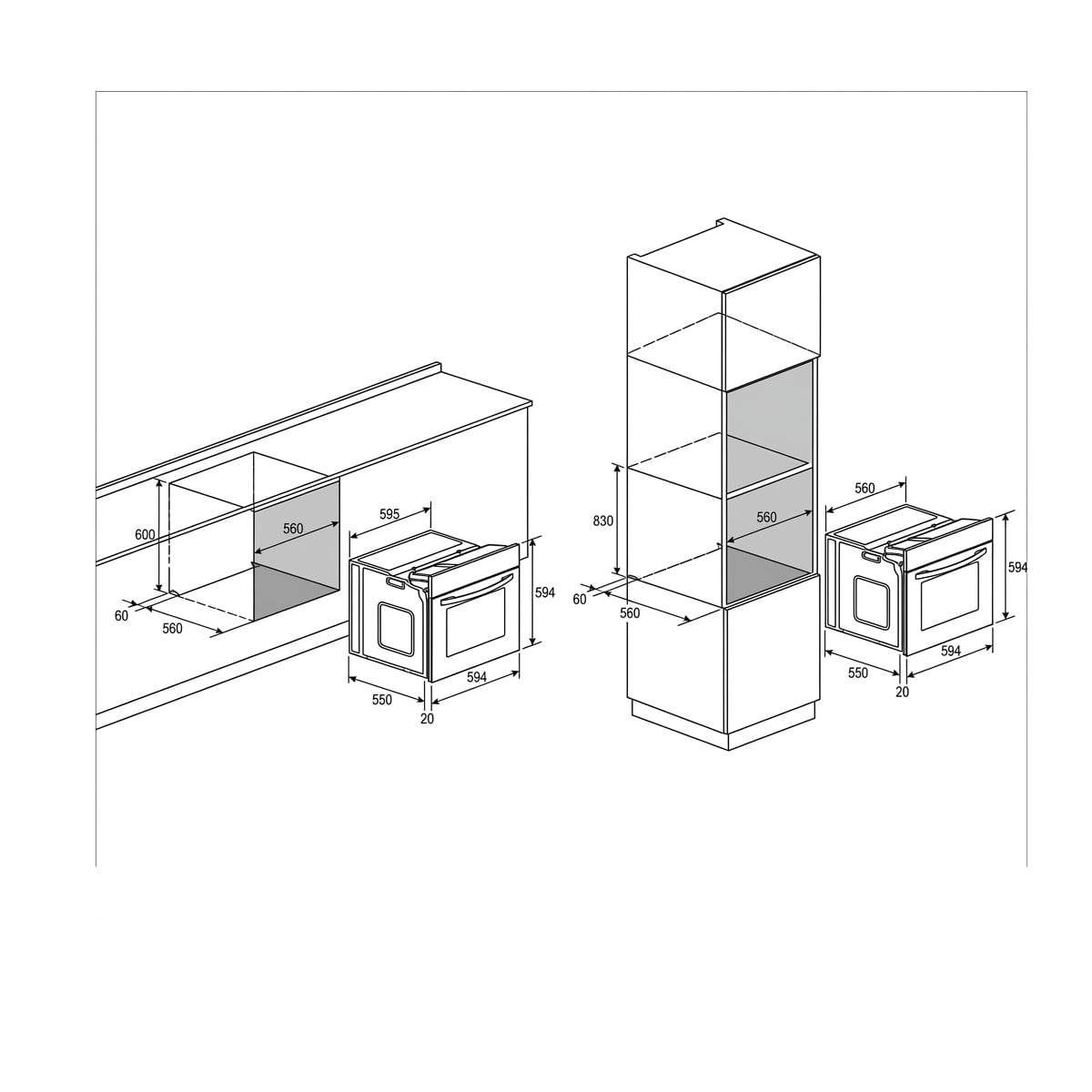 Fulgor Built-In Oven 60cm Fulgor Built-In Oven 60cm - Image 2