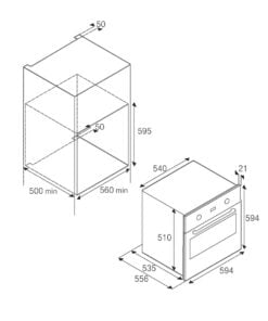 Alternative view of Opera Built-In Oven 60cm