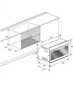 Alternative view of Opera Built-In Oven 90cm